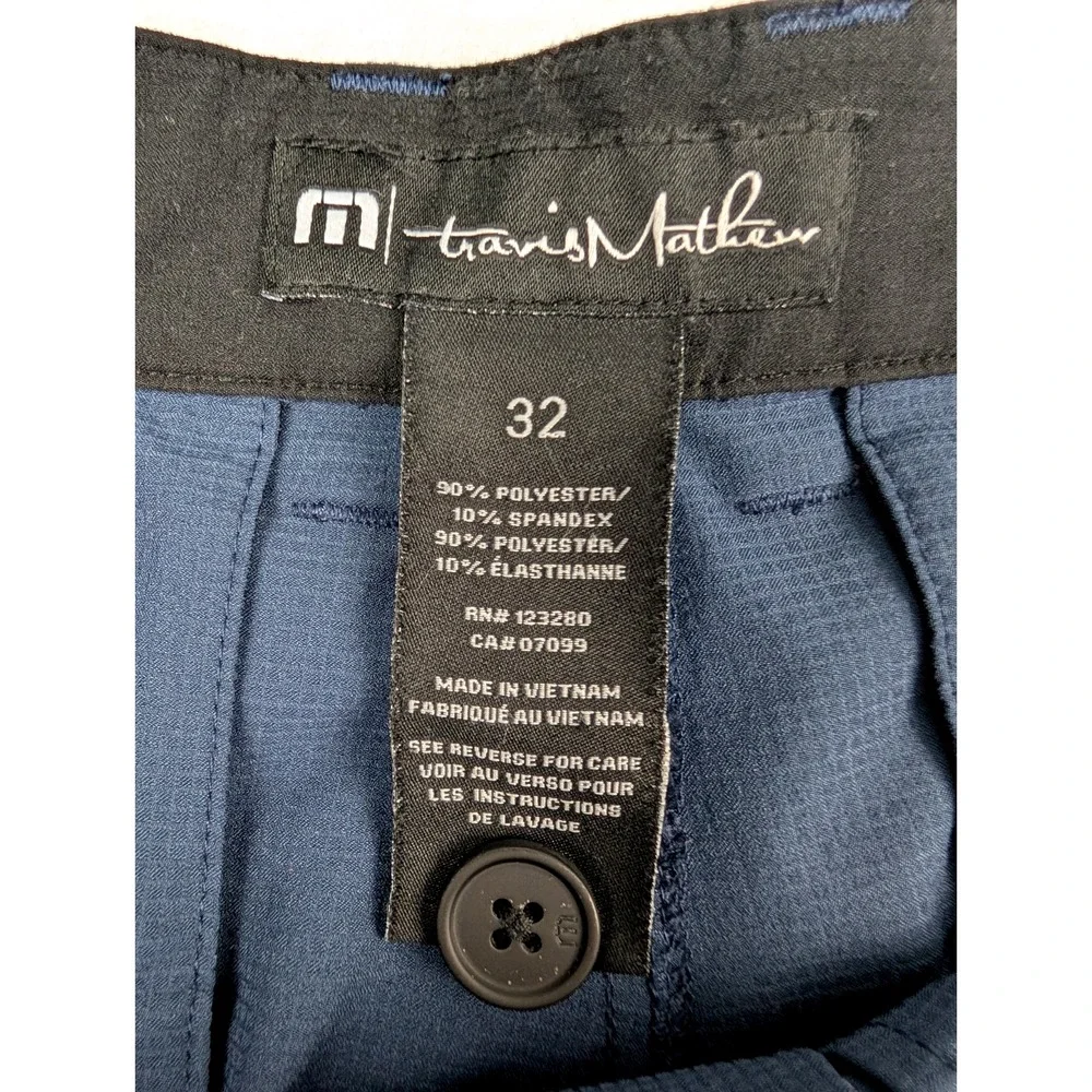Travis Mathew Pants Men's 32x31 Blue Stretch Performance Golf Casual‎ 1MQ184